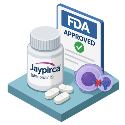 FDA approves Jaypirca for previously untreated CLL/SLL