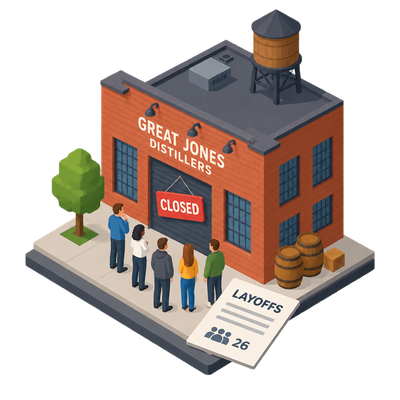 Great Jones Distillers files notice to close New York site