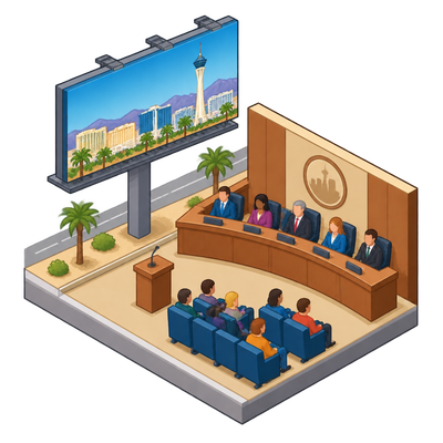 Las Vegas council to review 1988 billboard permit at public hearing