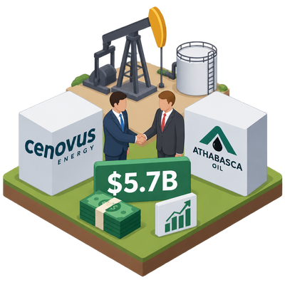 Cenovus agrees to acquire Athabasca Oil in $5.7 billion deal