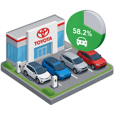 Toyota electrified sales pass majority share of U.S. volume