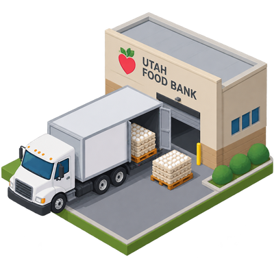 Utah food bank receives first shipment of eggs from price-fixing settlement