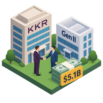 KKR acquires fund administrator Gen II for $5.1 billion