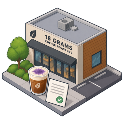 18 Grams Coffee Roasters files county licence for 1600 Ethan Way