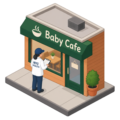 Baby Cafe in Jackson Heights gets NYC pre-permit health inspection