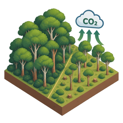 30-year forest experiment shows thinning can match untouched forests on carbon
