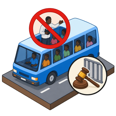 Ghana bans preaching on moving buses with jail terms