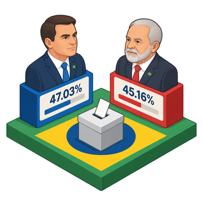 Brazil heads to runoff between Lula and Flávio Bolsonaro