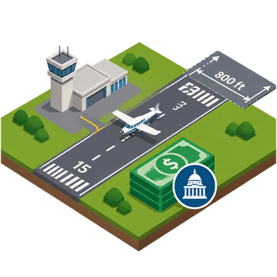 Chesterfield County Airport lands $4.9M federal grant to extend runway