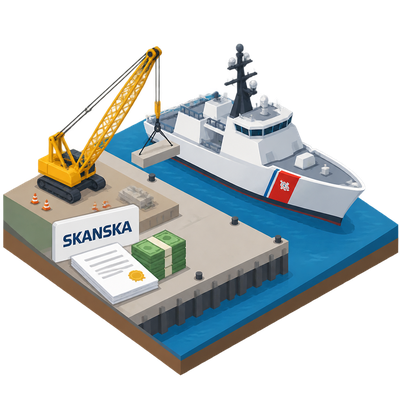 Skanska wins $271M contract to rebuild Newport's Coast Guard pier