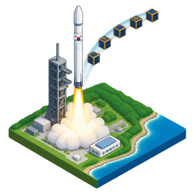 South Korea's Nuri rocket deploys five NEONSAT microsatellites