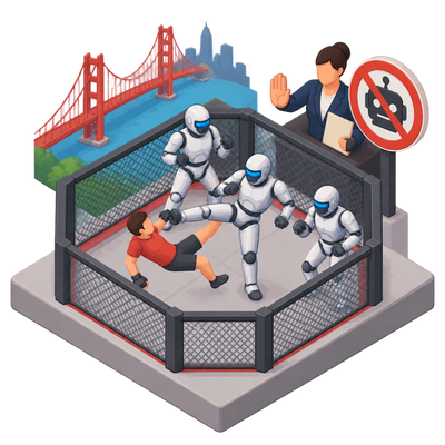 California orders robot fight startup to stop human-versus-robot cage matches