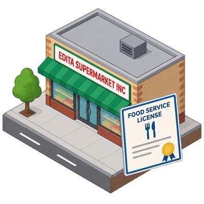 Philadelphia licenses Edita Supermarket Inc for food service at 4165 N 8th St
