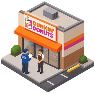 Dunkin Donuts undergoes pre-permit inspection at Staten Island location