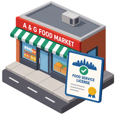 Philadelphia issues food service license to Jaat Bros Inc at South 27th Street storefront