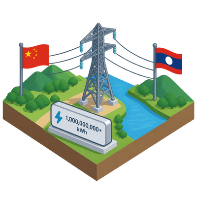 China-Laos power line tops 1 billion kWh in six months