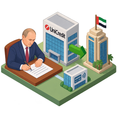 Putin approves UniCredit's Russian restructuring and sale to UAE investor