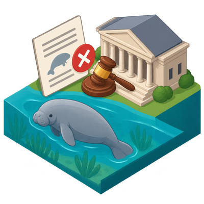 Appeals court voids manatee habitat ruling after 'harm' definition rescinded