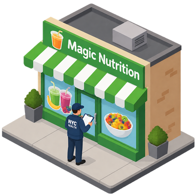 Magic Nutrition gets pre-permit health inspection in Queens