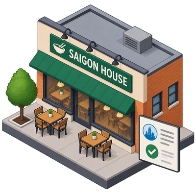 Saigon House licensed for dine-in service in Chicago's Portage Park