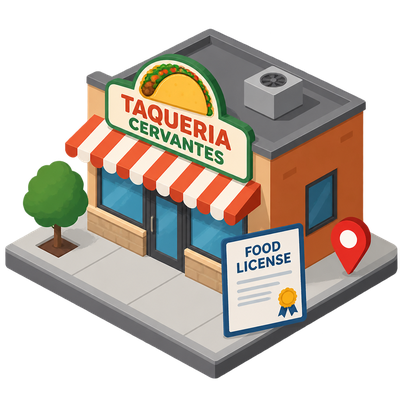 Taqueria Cervantes LLC food license recorded in Grand Rapids