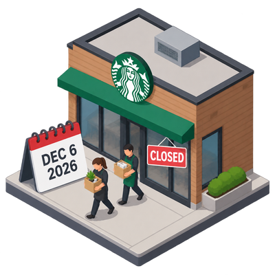 Starbucks files notice to close a Philadelphia site in December