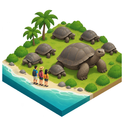 Giant tortoises now outnumber people in the Seychelles