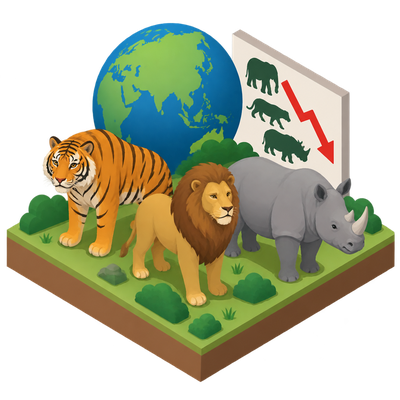 India's tiger, lion and rhino populations grow as global wildlife falls