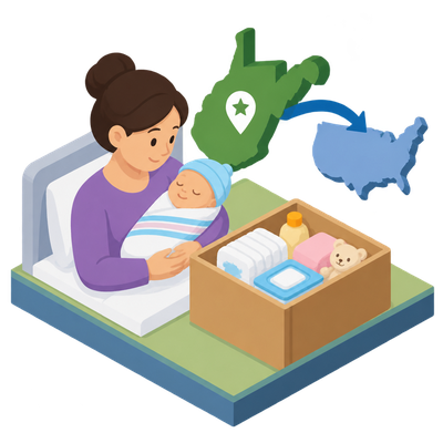Federal newborn essentials program goes nationwide, starting with West Virginia