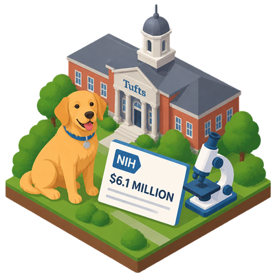 NIH awards Tufts $6.1 million for Dog Aging Project