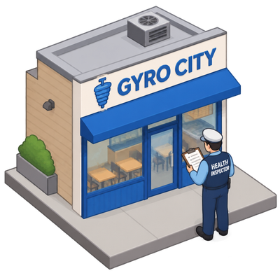 Gyro City Queens location inspected for food service permit