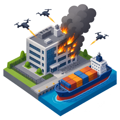 Russian drones hit Odessa data center and Chornomorsk cargo vessel