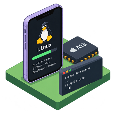 Linux boots on iPhone 11 with fully custom bootloader