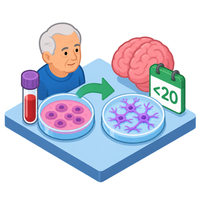 Blood cells from 80-year-old donor become neural stem cells with molecular age under 20