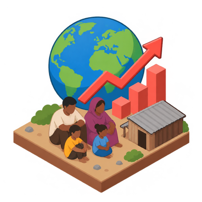 Global multidimensional poverty rises for first time since 2010