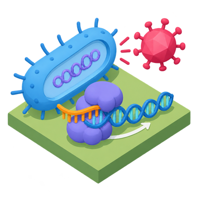 Bacterial antiviral enzyme builds DNA repeats like telomerase