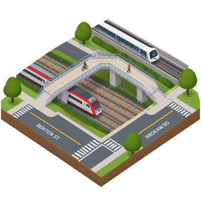 Santa Clara weighs reconnecting Benton Street and Brokaw Road across rail tracks