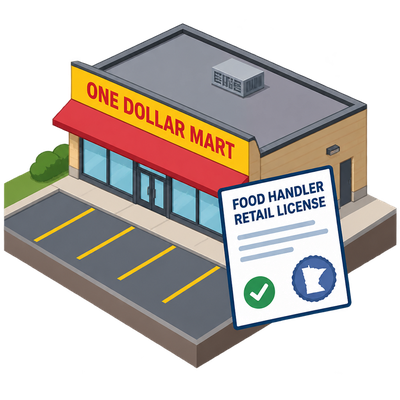 One Dollar Mart LLC gets food handler retail license on record