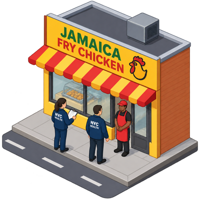 NYC inspects Jamaica Fry Chicken ahead of food permit decision