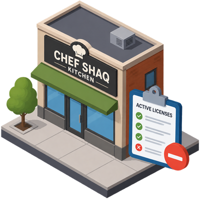 Chef Shaq Kitchen drops off Louisville's active license list