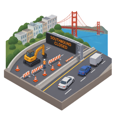 San Francisco's 'Fab 4' freeway rebuild brings weekend closures through 2028