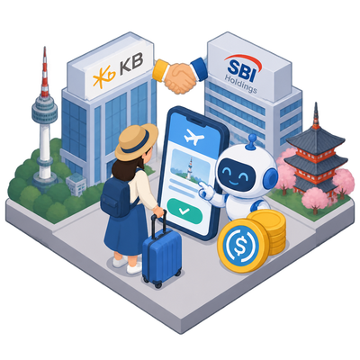 KB Kookmin Card and SBI Holdings team up to test AI agent payments and stablecoin use
