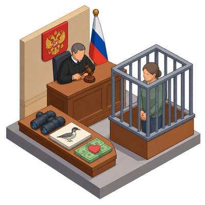 Russian ornithologist sentenced to prison over $27 anticorruption donation