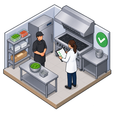 Cloud Catering undergoes NYC pre-permit food inspection in Long Island City