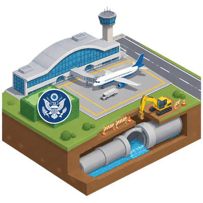 San Antonio airport lands $40.3M federal grant to rebuild drainage lines