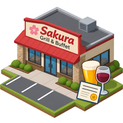 Sakura Grill & Buffet secures beer and wine license in Sacramento
