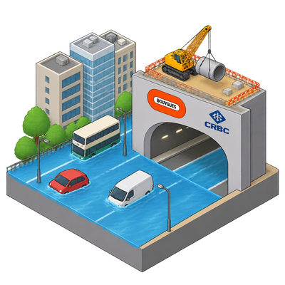 Bouygues and CRBC win Hong Kong flood tunnel contract