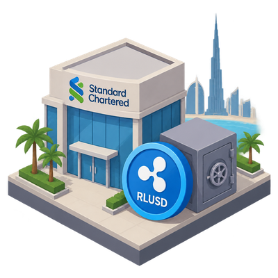 Standard Chartered holds Ripple's RLUSD stablecoin for institutional clients in Dubai