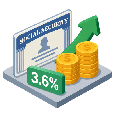 Social Security benefits rise 3.6% for 2027