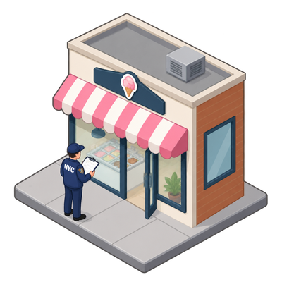 NYC health department inspects Krausshaus for Brooklyn frozen dessert permit